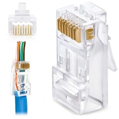 Equip Cat.6A Rj45 Pass Through